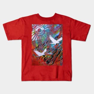 Flying Free Monoprint Kids T-Shirt